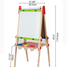 Hape High quality wooden 43.6x30x60cm drawing board easel